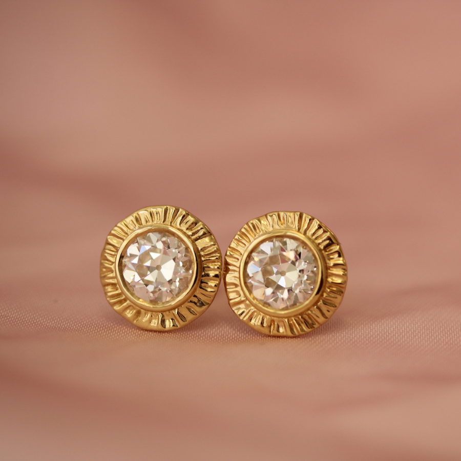 Diamond Plissé Earrings