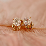 Diamond Rosette Earrings