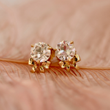 Diamond Rosette Earrings