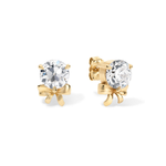 Diamond Rosette Earrings