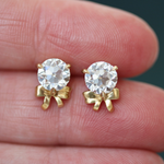 Diamond Rosette Earrings