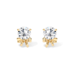Diamond Rosette Earrings