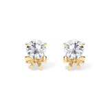Diamond Rosette Earrings