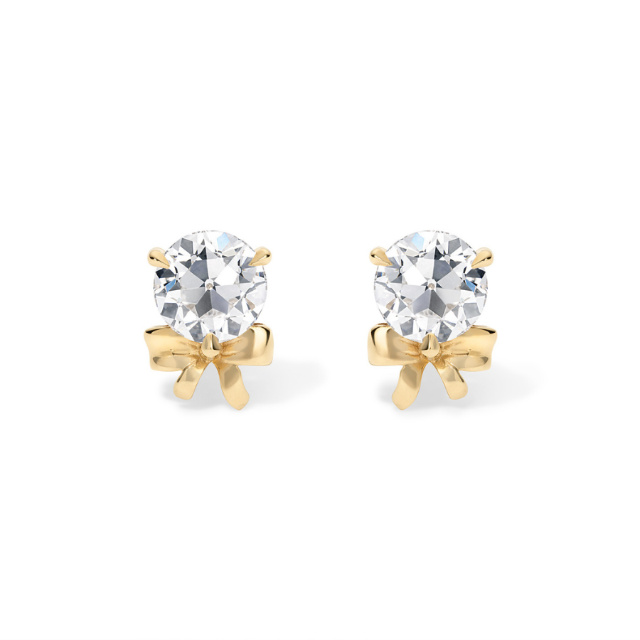Diamond Rosette Earrings