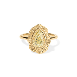 1.50 Carat Yellow Diamond Plissé