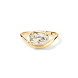 white elongated cushion cut diamond ring