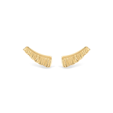 gold ruffle ear cuff