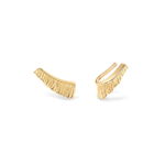 gold ruffle ear cuff