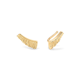 gold ruffle ear cuff