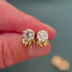 Diamond Rosette Earrings